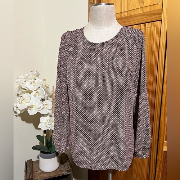 Liz Claiborne Professional Office Workwear Blouse Medium - Picture 2 of 10